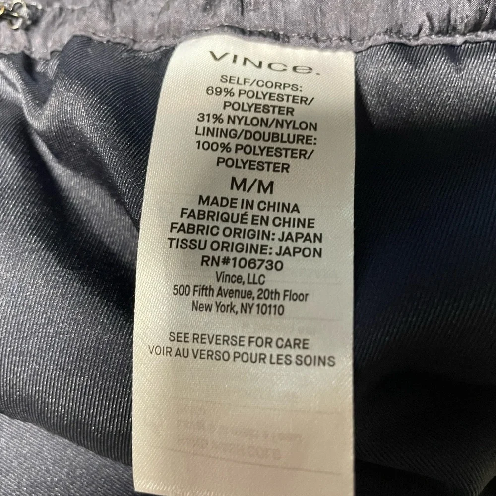 Vince Black Crinkled Wide-Leg Pants - Picture 6 of 7